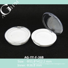 Lovely Transparent Lid One Grid Round Eye Shadow Case AG-YY-F-36B, AGPM Cosmetic Packaging, Custom colors/Logo